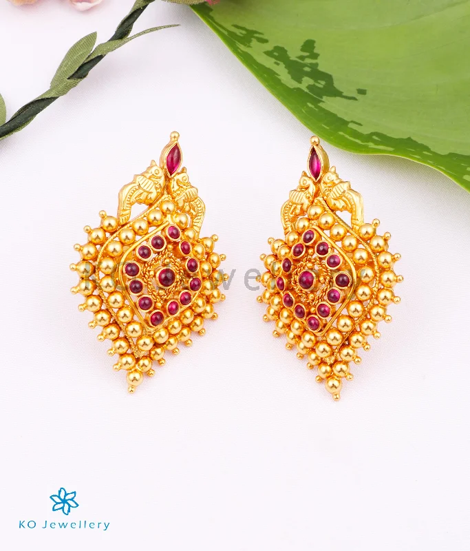 Ladies earrings for outings -The Dvikarani Silver Earrings