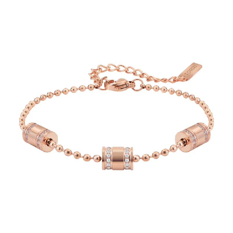 ladies-open-cuff-bracelets-Women Rose Gold Bracelet