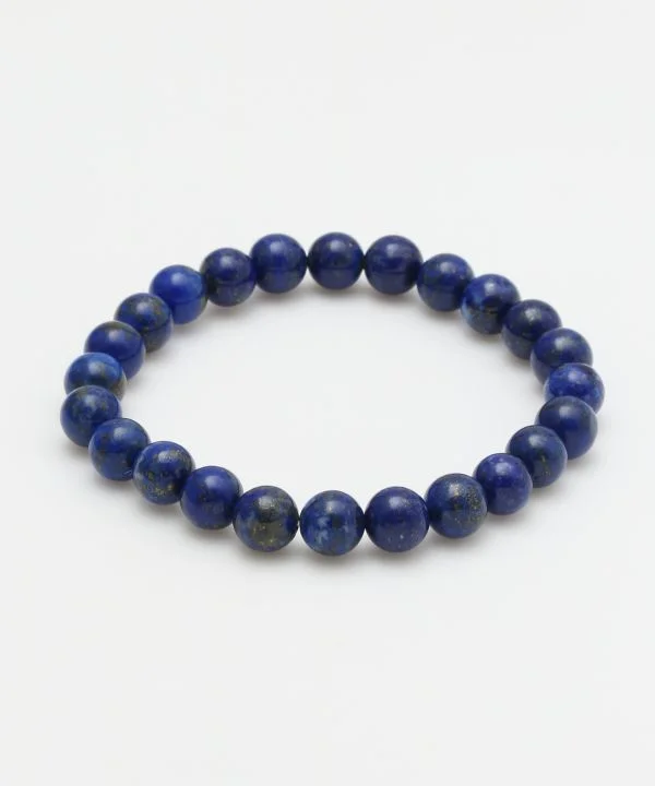 ladies-charm-silver-bracelets-8mm Lapis Lazuli Bracelet