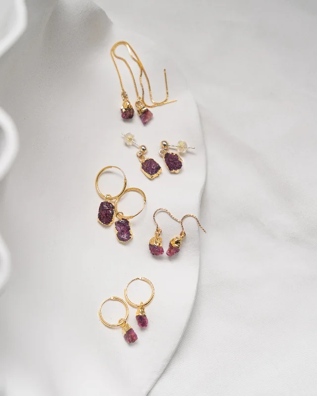 Ladies earrings for stylists -July | Ruby Earrings