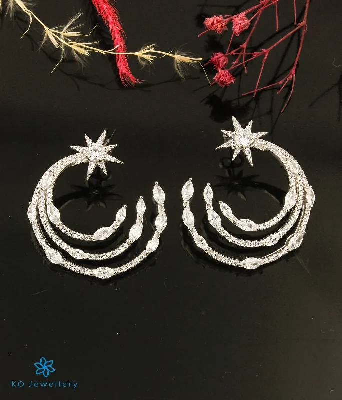 Ladies earrings for mavericks -The Starstruck Silver Earrings