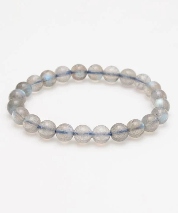 ladies-trendy-silver-bracelets-8mm Labradorite Bracelet