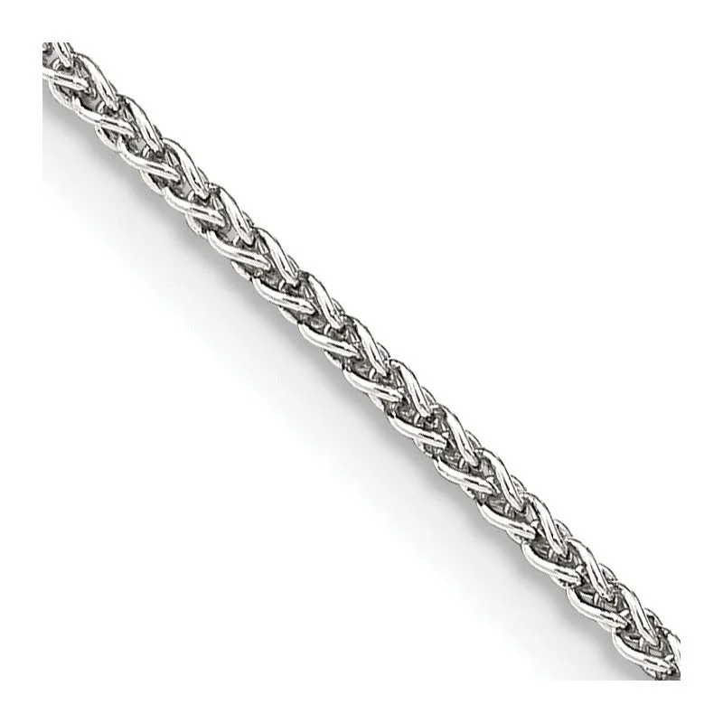 ladies-minimalist-silver-bracelets-Sterling Silver 1.5mm wtih 2 inch ext. Round Spiga Chain Bracelet