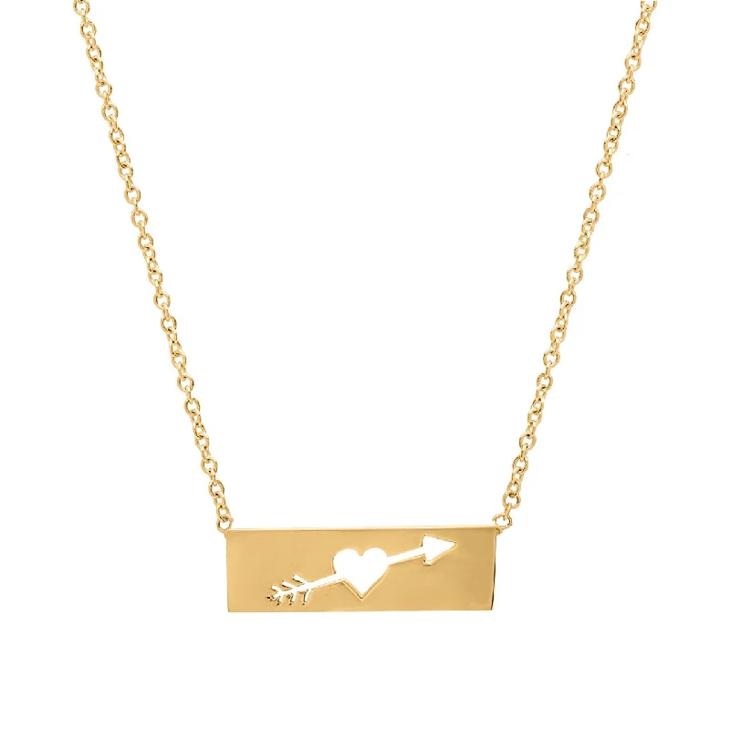 ladies-gift-rose-gold-necklaces-Love arrow necklace