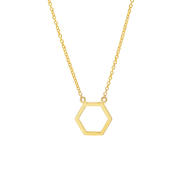 ladies-party-layered-necklaces-Geometric Gold Necklace