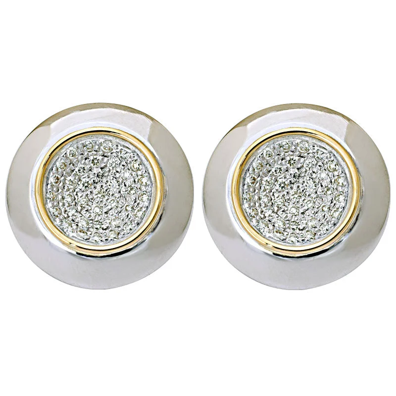 Ladies earrings for grad parties -Earrings-Diamond