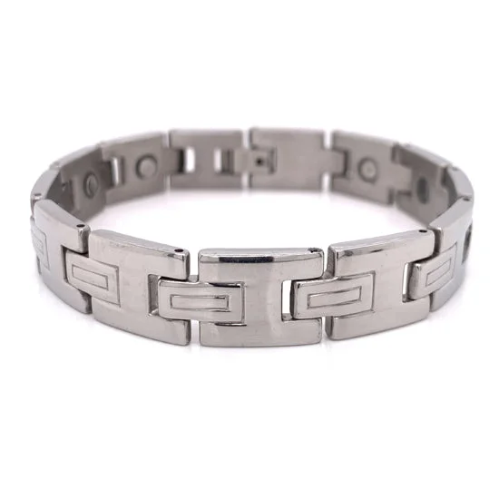 ladies-modern-chain-bracelets-Stainless Steel Magnetic Bracelet / MBS0014