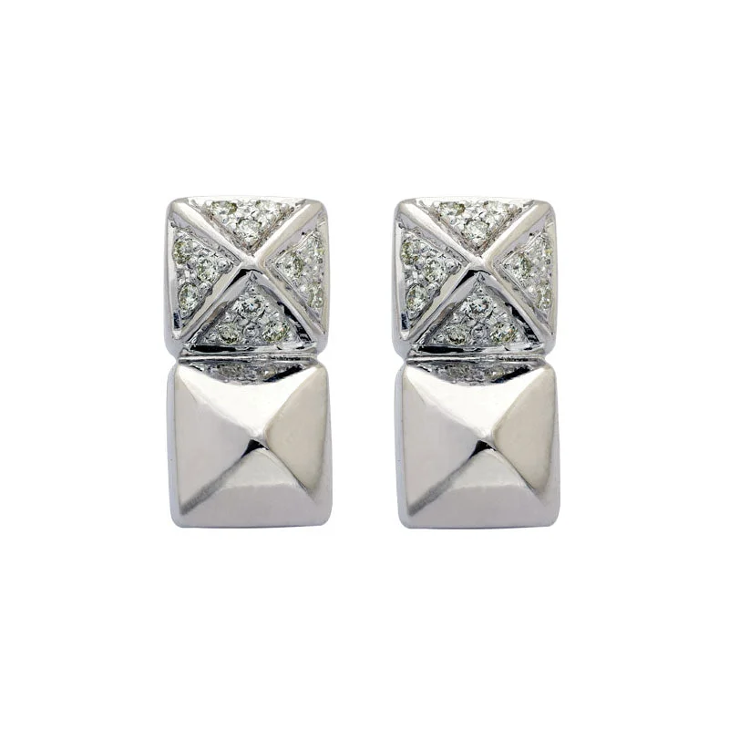 Ladies earrings for escapes -Earrings-Diamond