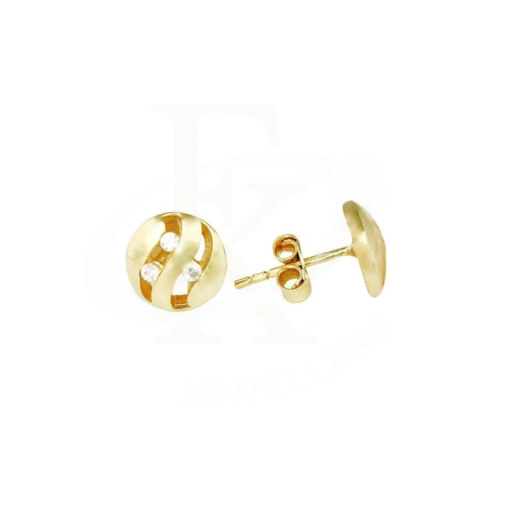 Gold Stud Earrings 18KT - FKJERN1504