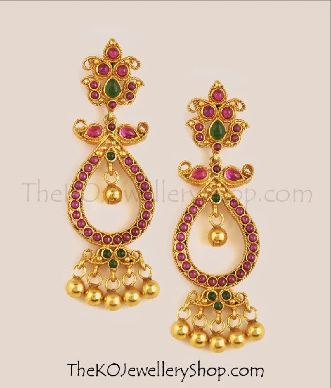 Ladies earrings with prism drops -The Isra Silver Earrings