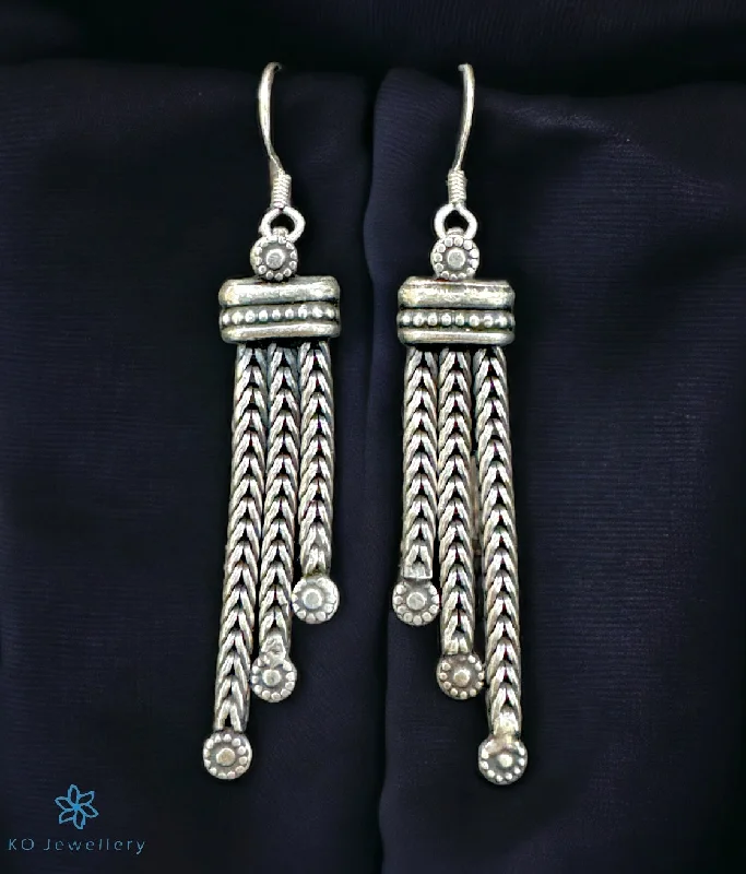 Ladies earrings for gym days -The Laura Silver Earrings