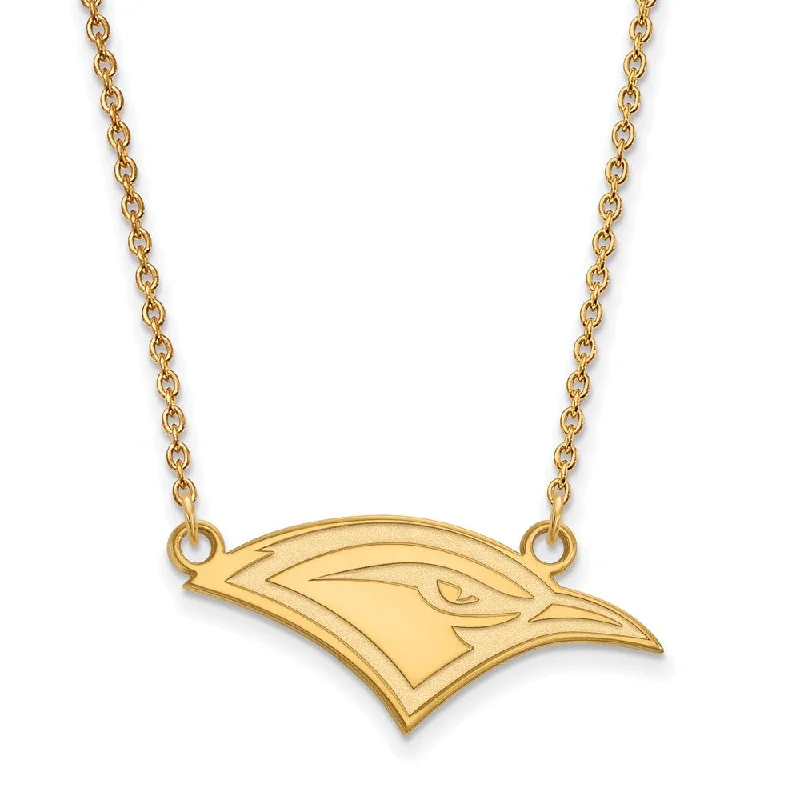 ladies-rustic-diamond-necklaces-14k Gold Plated Silver U of Tenn Chattanooga Small Pendant Necklace