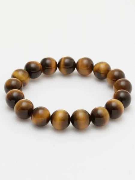 ladies-modern-diamond-bracelets-3A Grade 12mm Tiger Eye Bracelet