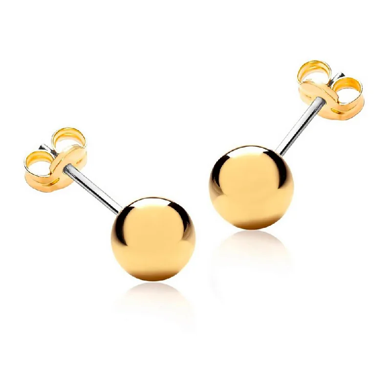 Ladies earrings for excursions -6mm Ball Stud Earrings