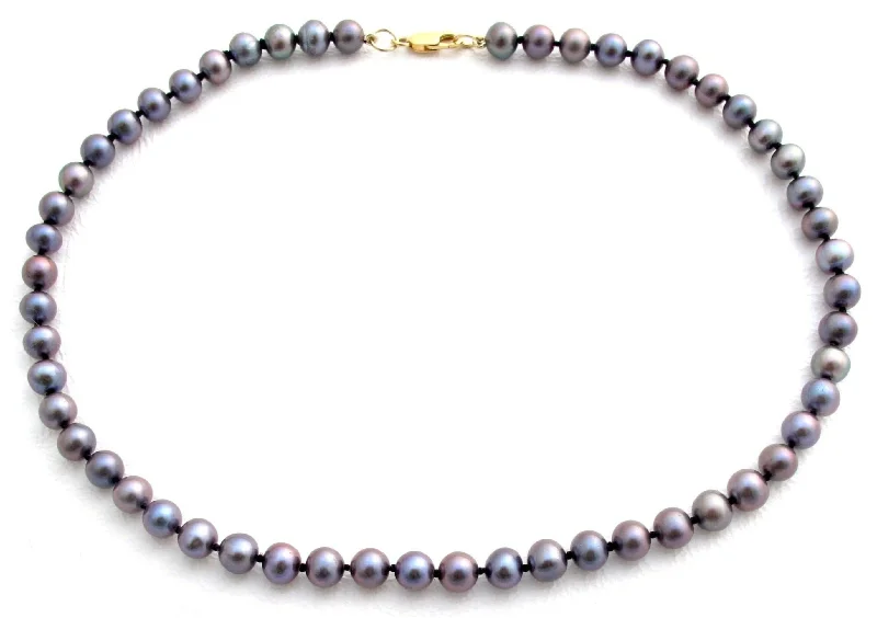 ladies-rose-gold-pendant-necklaces-Tahitian Pearl Collar Necklace