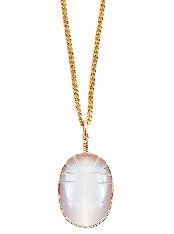 ladies-star-pendant-necklaces-Scarab Quartz Necklace