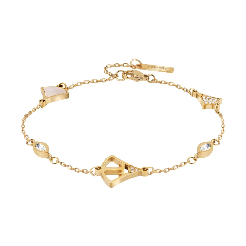 ladies-pearl-cuff-bracelets-Women Gold Bracelet