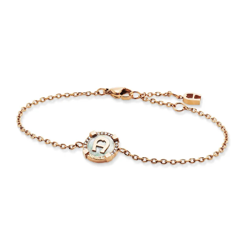 ladies-heart-bangle-bracelets-Women Rose Gold Bracelet