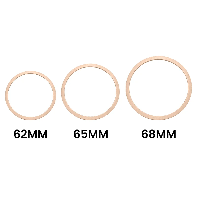 ladies-minimalist-gold-bracelets-Stainless Steel 18K Rose Gold PVD Coated Blank Bangle Bracelet / SBB0079