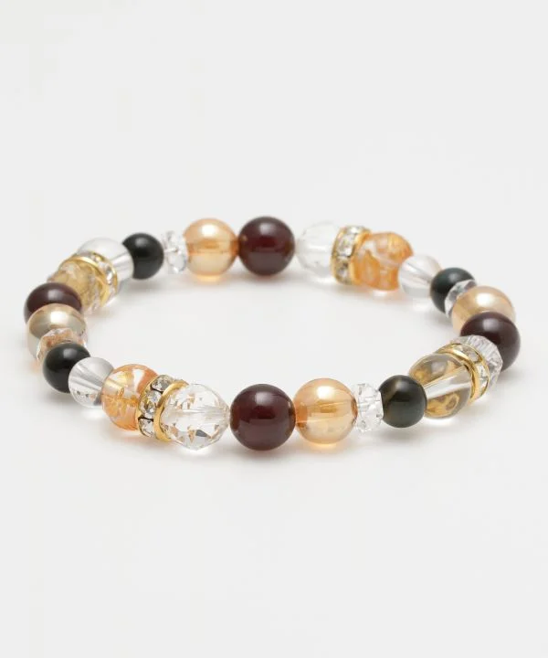 ladies-gemstone-pearl-bracelets-RINZEN - Garnet Bracelet